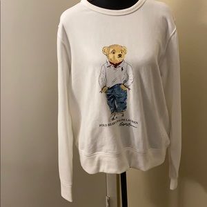 Polo cotton-blend sweatshirt w/ iconic Bear mascot